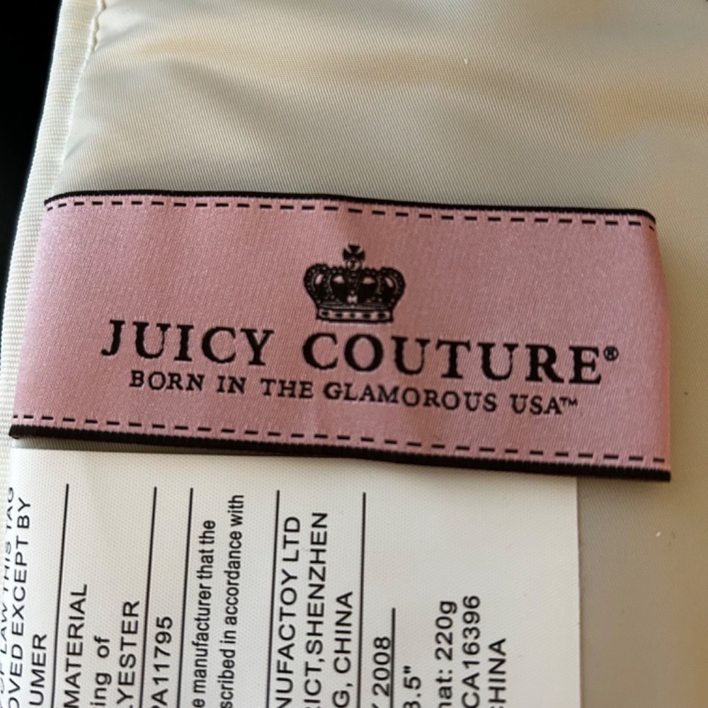Juicy Couture Baby Brown Velour Diaper Bag Set . NWOT. Authentic & Rare - Picture 14 of 16